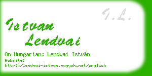 istvan lendvai business card