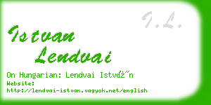 istvan lendvai business card